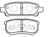 BP-5538 Sada brzdových destiček, kotoučová brzda KAVO PARTS