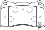 BP-5539 Sada brzdových destiček, kotoučová brzda KAVO PARTS