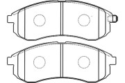 BP-5540 Sada brzdových destiček, kotoučová brzda KAVO PARTS