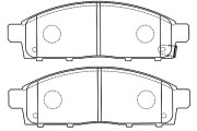 BP-5552 Sada brzdových destiček, kotoučová brzda KAVO PARTS