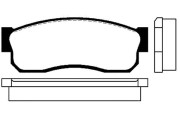 BP-6503 Sada brzdových destiček, kotoučová brzda KAVO PARTS