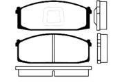 BP-6524 Sada brzdových destiček, kotoučová brzda KAVO PARTS