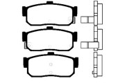 BP-6554 Sada brzdových destiček, kotoučová brzda KAVO PARTS