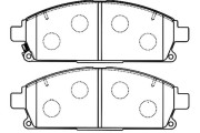 BP-6568 Sada brzdových destiček, kotoučová brzda KAVO PARTS