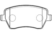 BP-6570 Sada brzdových destiček, kotoučová brzda KAVO PARTS