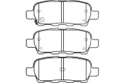 BP-6571 Sada brzdových destiček, kotoučová brzda KAVO PARTS