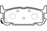 BP-6589 Sada brzdových destiček, kotoučová brzda KAVO PARTS