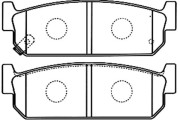 BP-6591 Sada brzdových destiček, kotoučová brzda KAVO PARTS