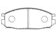 BP-6596 Sada brzdových destiček, kotoučová brzda KAVO PARTS