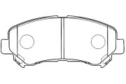 BP-6600 Sada brzdových destiček, kotoučová brzda KAVO PARTS