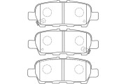 BP-6605 Sada brzdových destiček, kotoučová brzda KAVO PARTS