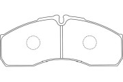 BP-6615 Sada brzdových destiček, kotoučová brzda KAVO PARTS