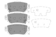 BP-6634 Sada brzdových destiček, kotoučová brzda KAVO PARTS