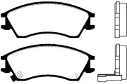 BP-8007 Sada brzdových destiček, kotoučová brzda KAVO PARTS