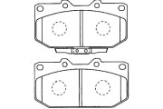 BP-8016 Sada brzdových destiček, kotoučová brzda KAVO PARTS