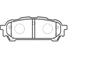 BP-8019 Sada brzdových destiček, kotoučová brzda KAVO PARTS