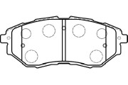 BP-8020 Sada brzdových destiček, kotoučová brzda KAVO PARTS