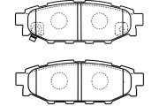 BP-8021 Sada brzdových destiček, kotoučová brzda KAVO PARTS