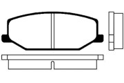 BP-8501 Sada brzdových destiček, kotoučová brzda KAVO PARTS