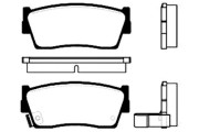 BP-8505 Sada brzdových destiček, kotoučová brzda KAVO PARTS