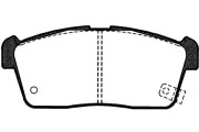 BP-8516 Sada brzdových destiček, kotoučová brzda KAVO PARTS