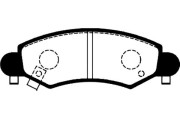 BP-8517 Sada brzdových destiček, kotoučová brzda KAVO PARTS