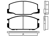 BP-9004 Sada brzdových destiček, kotoučová brzda KAVO PARTS