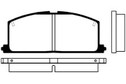 BP-9005 Sada brzdových destiček, kotoučová brzda KAVO PARTS