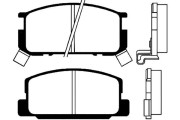 BP-9009 Sada brzdových destiček, kotoučová brzda KAVO PARTS