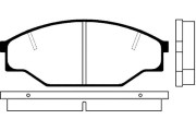 BP-9010 Sada brzdových destiček, kotoučová brzda KAVO PARTS