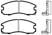 BP-9013 Sada brzdových destiček, kotoučová brzda KAVO PARTS