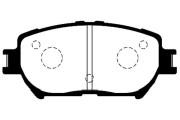 BP-9071 Sada brzdových destiček, kotoučová brzda KAVO PARTS