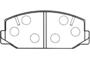 BP-9092 Sada brzdových destiček, kotoučová brzda KAVO PARTS