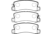 BP-9094 Sada brzdových destiček, kotoučová brzda KAVO PARTS