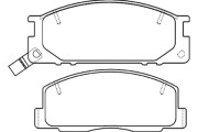 BP-9101 Sada brzdových destiček, kotoučová brzda KAVO PARTS