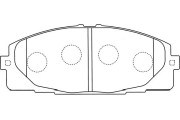 BP-9107 Sada brzdových destiček, kotoučová brzda KAVO PARTS