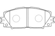 BP-9112 Sada brzdových destiček, kotoučová brzda KAVO PARTS