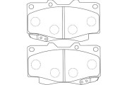 BP-9117 Sada brzdových destiček, kotoučová brzda KAVO PARTS