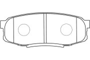 BP-9122 Sada brzdových destiček, kotoučová brzda KAVO PARTS