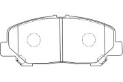 BP-9125 Sada brzdových destiček, kotoučová brzda KAVO PARTS