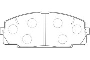 BP-9135 Sada brzdových destiček, kotoučová brzda KAVO PARTS