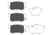 KBP-2008 Sada brzdových destiček, kotoučová brzda KAVO PARTS