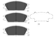 KBP-3001 Sada brzdových destiček, kotoučová brzda KAVO PARTS