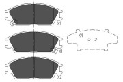 KBP-3033 Sada brzdových destiček, kotoučová brzda KAVO PARTS