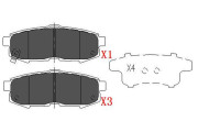 KBP-4555 Sada brzdových destiček, kotoučová brzda KAVO PARTS