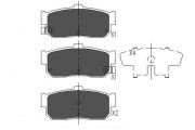 KBP-6512 Sada brzdových destiček, kotoučová brzda KAVO PARTS