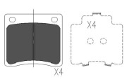 KBP-6568 Sada brzdových destiček, kotoučová brzda KAVO PARTS