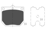 KBP-6569 Sada brzdových destiček, kotoučová brzda KAVO PARTS