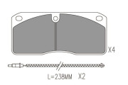 KBP-6622 Sada brzdových destiček, kotoučová brzda KAVO PARTS