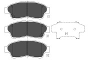 KBP-9005 Sada brzdových destiček, kotoučová brzda KAVO PARTS